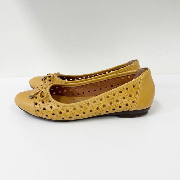 Patricia Nash Bettina Mustard Woven Ballet Flats 7.5 - Picture 3 of 8